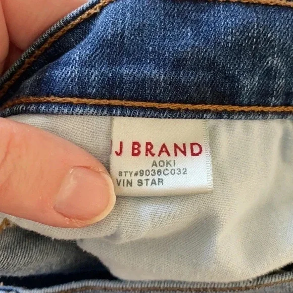 J Brand star print Aoki Slim Crop Skinny Jeans - Picture 9 of 10